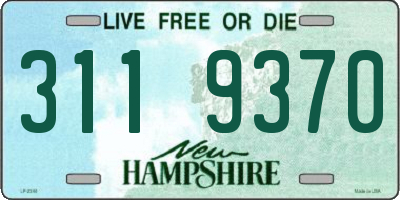 NH license plate 3119370