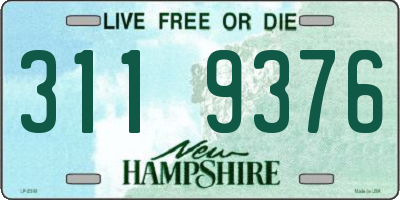 NH license plate 3119376