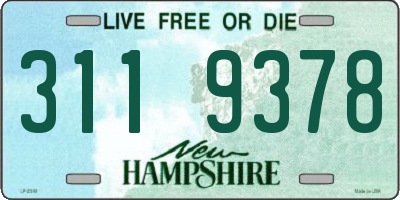 NH license plate 3119378