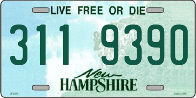 NH license plate 3119390