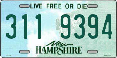 NH license plate 3119394