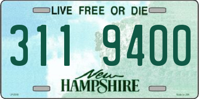 NH license plate 3119400