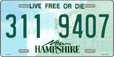 NH license plate 3119407