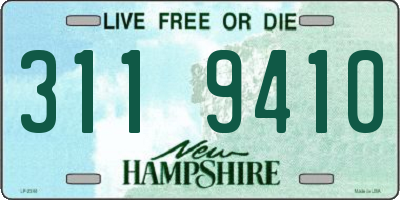 NH license plate 3119410