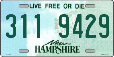 NH license plate 3119429