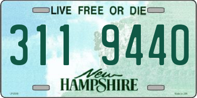 NH license plate 3119440
