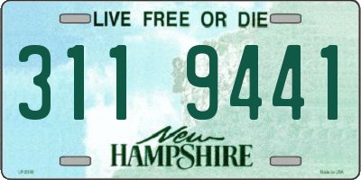 NH license plate 3119441
