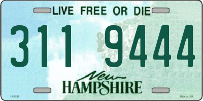 NH license plate 3119444