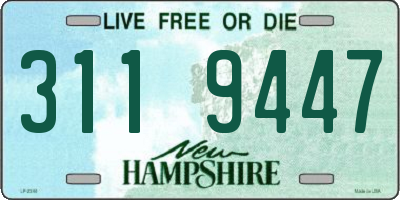 NH license plate 3119447