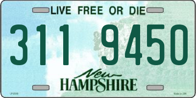 NH license plate 3119450