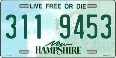NH license plate 3119453