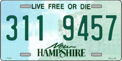 NH license plate 3119457