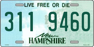 NH license plate 3119460