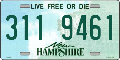 NH license plate 3119461