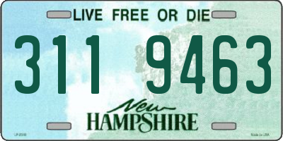 NH license plate 3119463