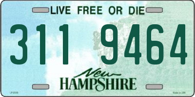 NH license plate 3119464
