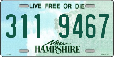 NH license plate 3119467