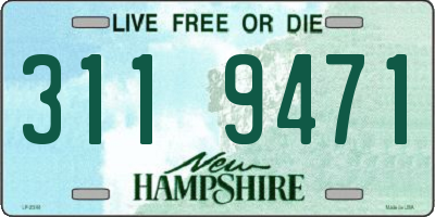 NH license plate 3119471