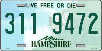 NH license plate 3119472