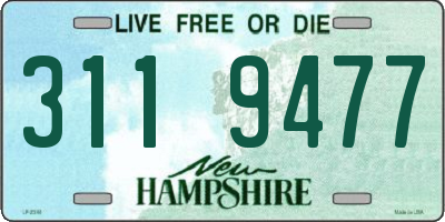 NH license plate 3119477