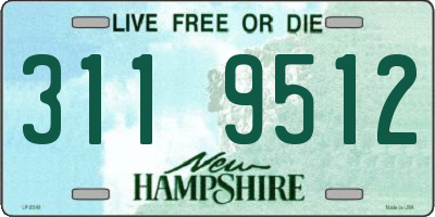 NH license plate 3119512
