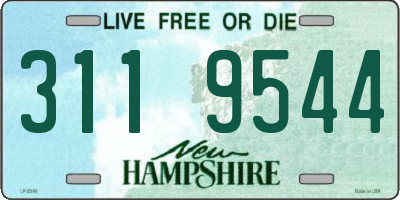 NH license plate 3119544