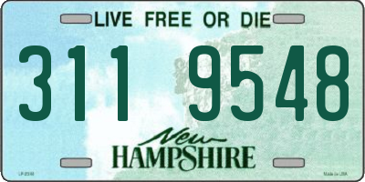NH license plate 3119548