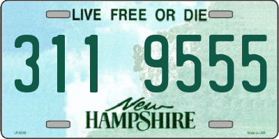 NH license plate 3119555