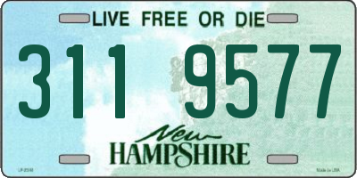 NH license plate 3119577