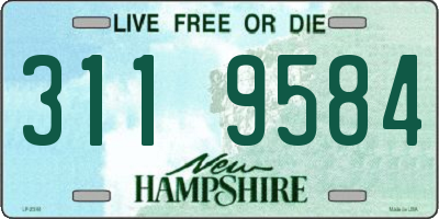 NH license plate 3119584
