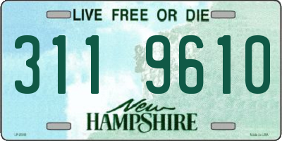 NH license plate 3119610