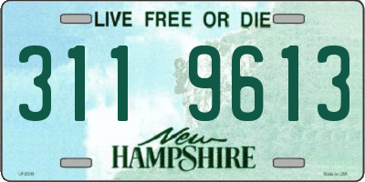 NH license plate 3119613