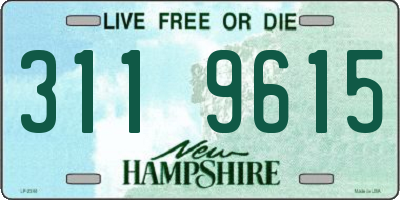 NH license plate 3119615