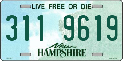 NH license plate 3119619