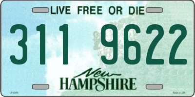 NH license plate 3119622