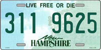 NH license plate 3119625