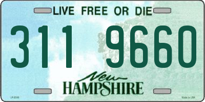 NH license plate 3119660