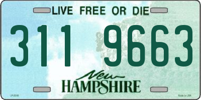 NH license plate 3119663