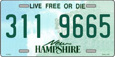 NH license plate 3119665
