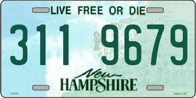 NH license plate 3119679