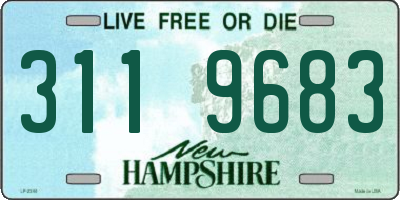 NH license plate 3119683