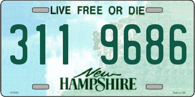 NH license plate 3119686