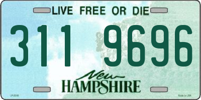 NH license plate 3119696