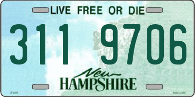NH license plate 3119706