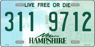 NH license plate 3119712