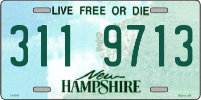 NH license plate 3119713