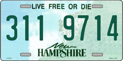 NH license plate 3119714