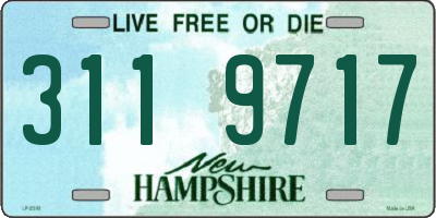 NH license plate 3119717