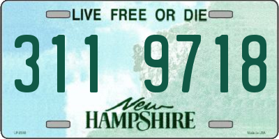 NH license plate 3119718