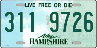 NH license plate 3119726